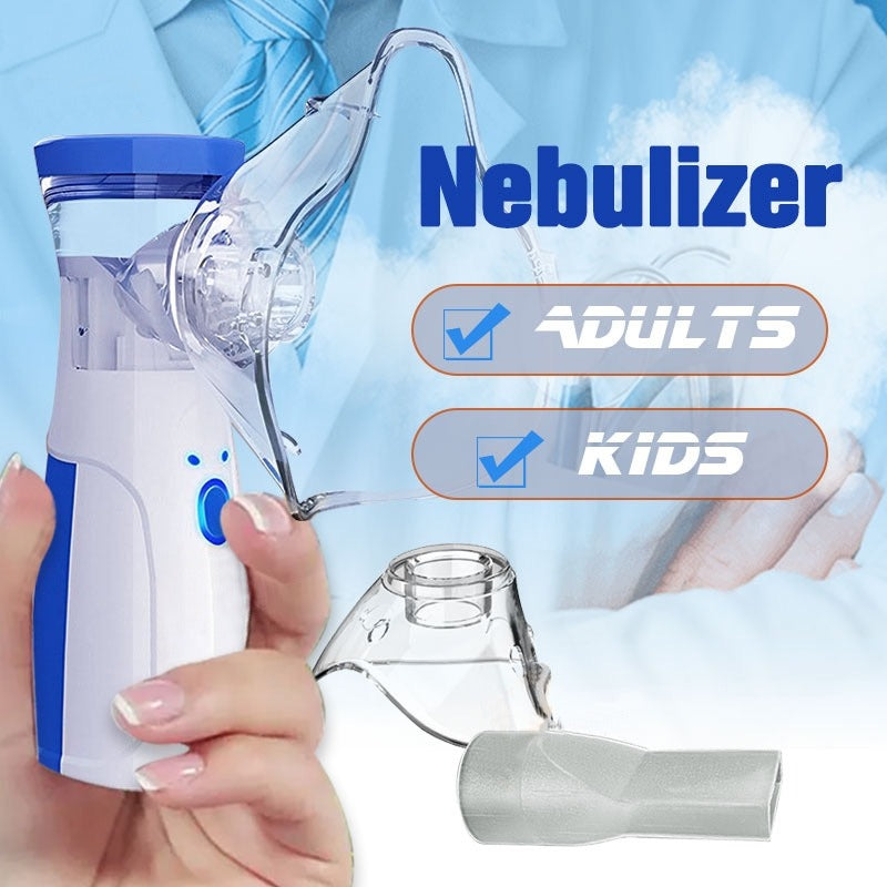 Portable Mesh Nebulizer Machine – Silent Handheld Inhaler for Kids & Adults | Effective Respiratory Solution with Advanced Mesh Technology